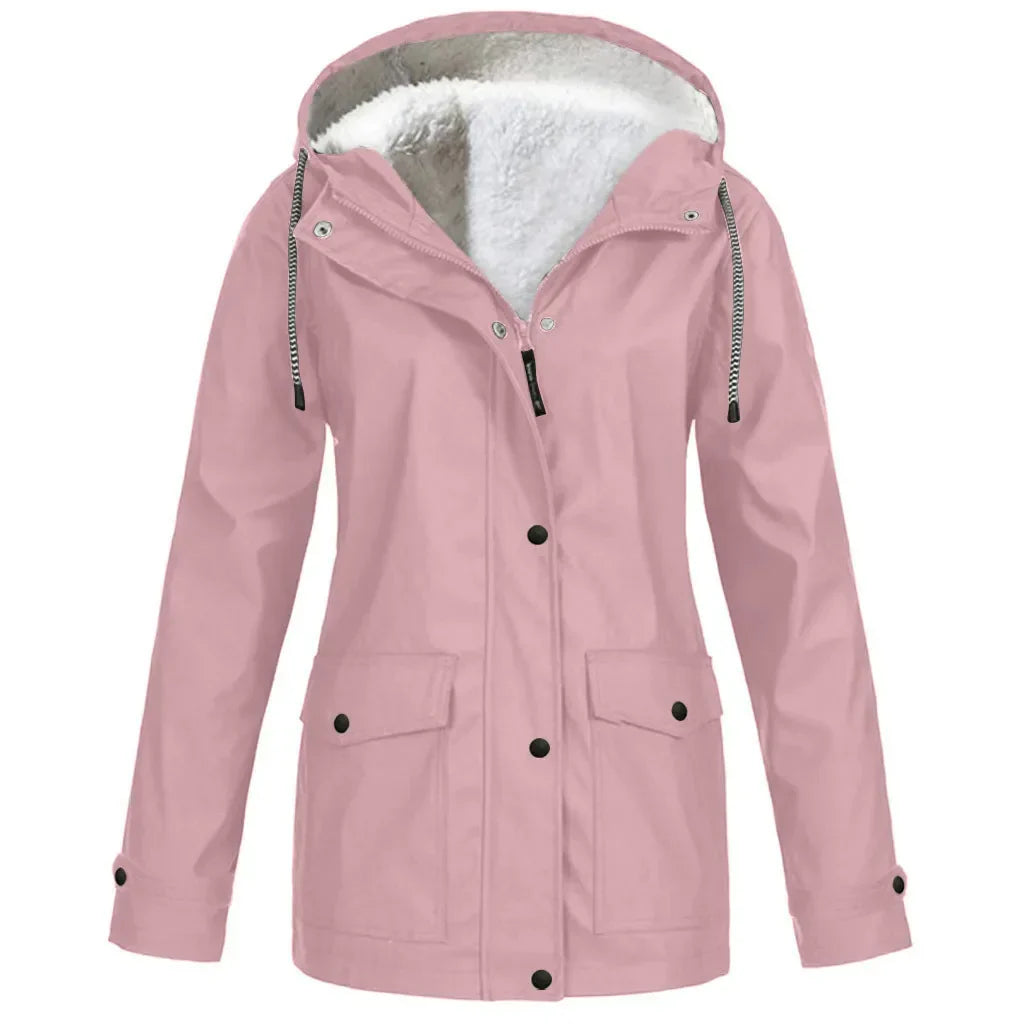 Elarova | wind- und wasserdichte Outdoor-Jacke mit Fleece-Futter