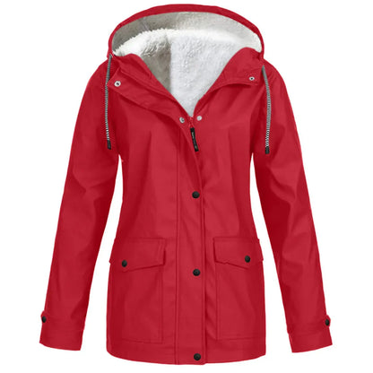 Elarova | wind- und wasserdichte Outdoor-Jacke mit Fleece-Futter