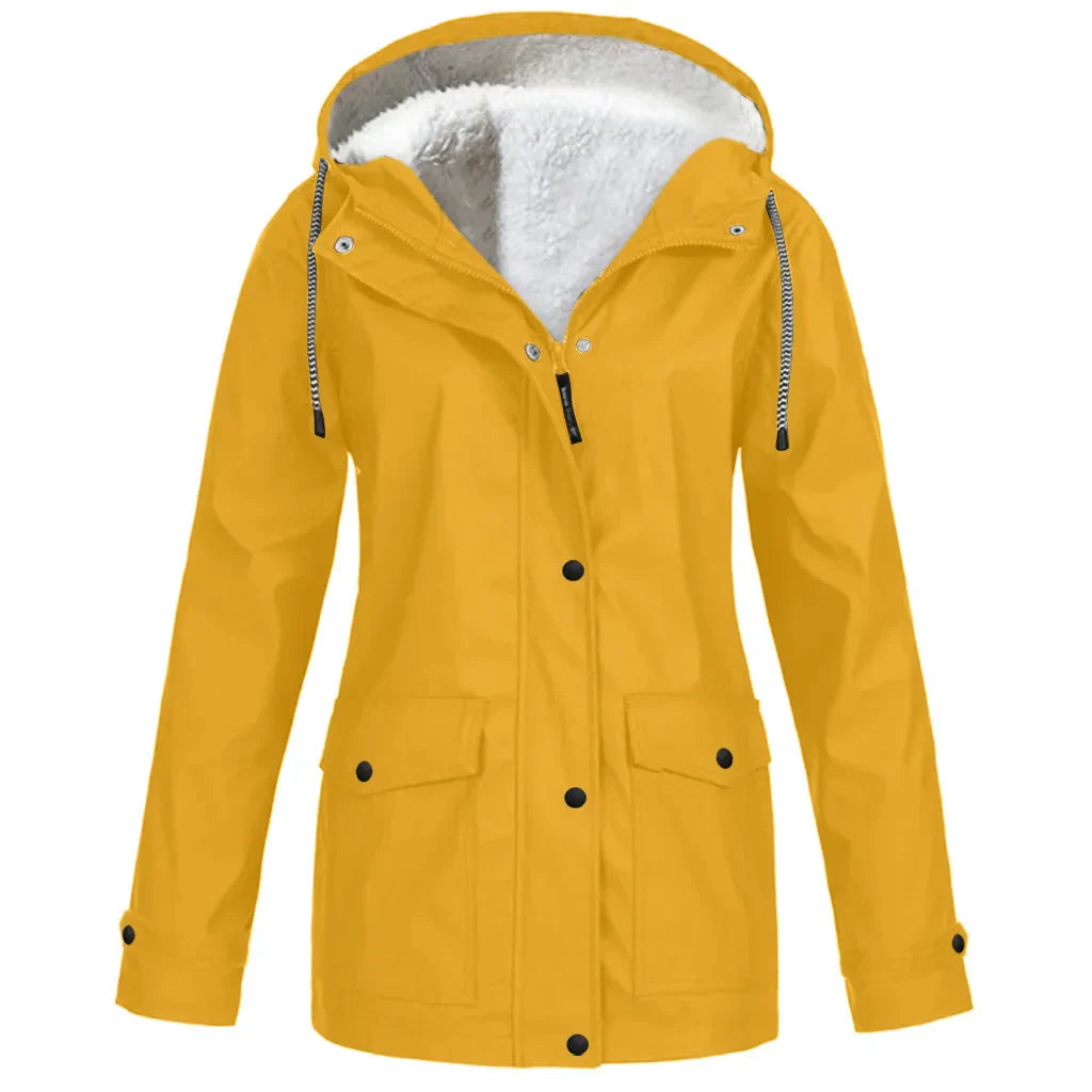 Elarova | wind- und wasserdichte Outdoor-Jacke mit Fleece-Futter
