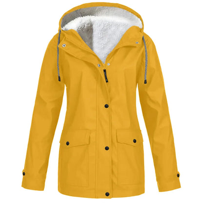 Elarova | wind- und wasserdichte Outdoor-Jacke mit Fleece-Futter