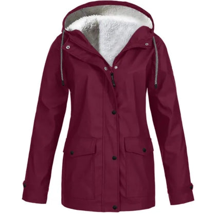 Elarova | wind- und wasserdichte Outdoor-Jacke mit Fleece-Futter
