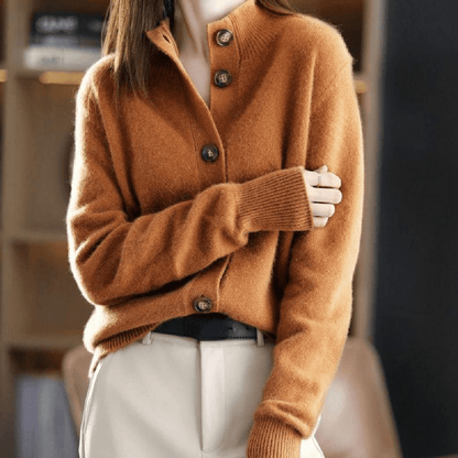 Damen Lässige Strickjacke Langärmlig - Norvielle