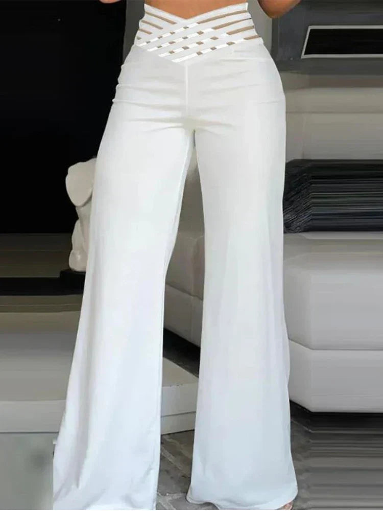 Damenhose Hoher Bund Elegant - Norvielle