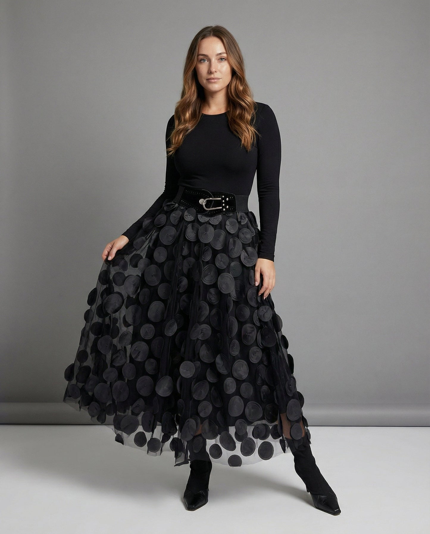 Polka Dot Rock Damen Oberteil - Norvielle