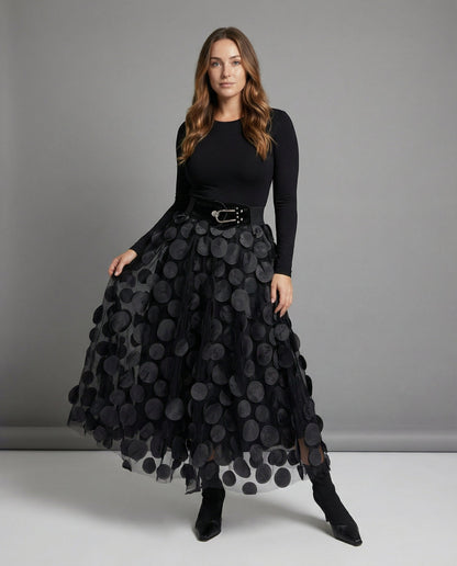 Polka Dot Rock Damen Oberteil - Norvielle