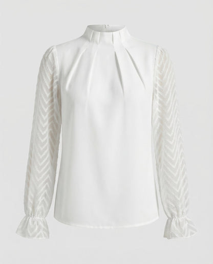 Damen Langarm Oberteil Elegantes Design