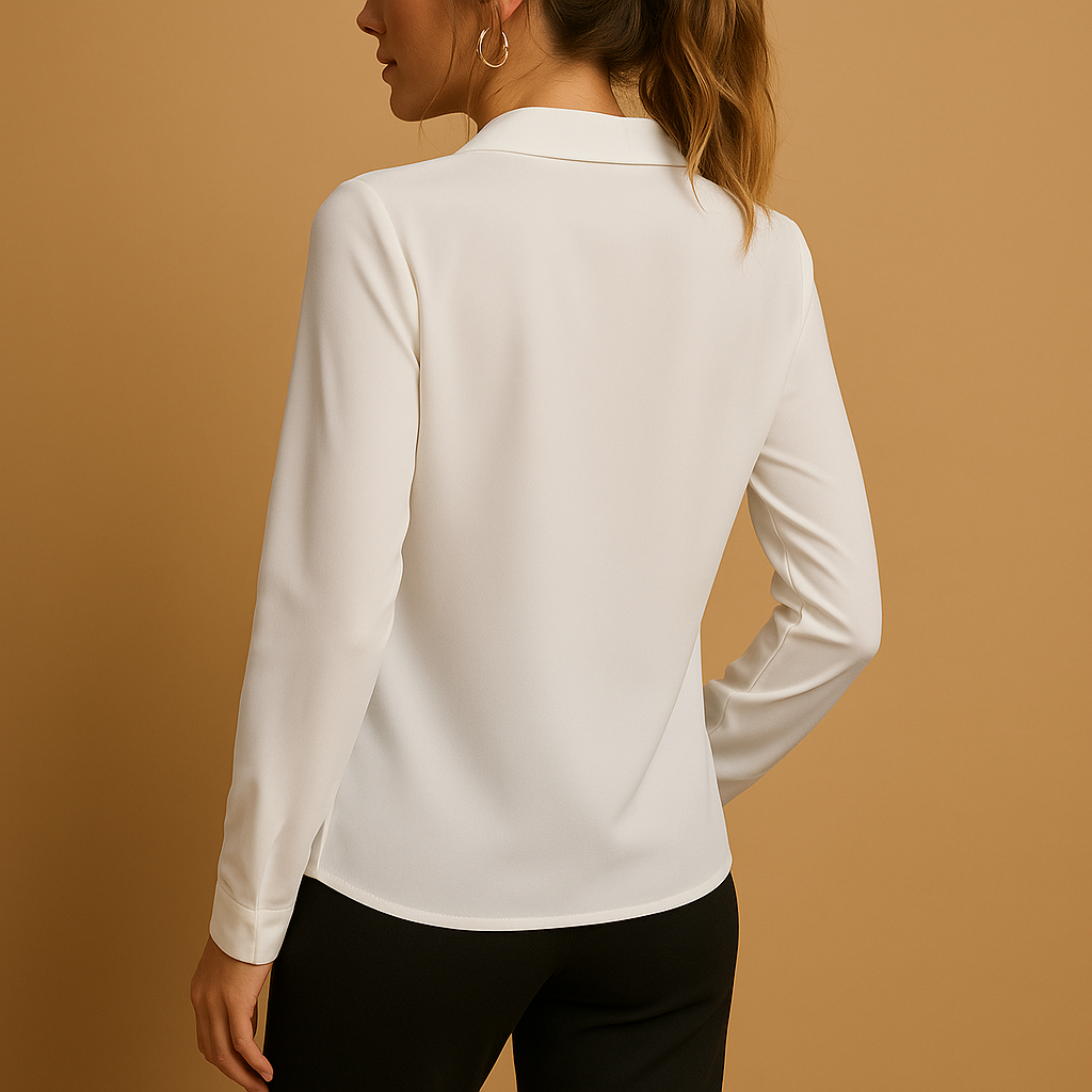 Damen Bluse Schlicht Leicht Baumwolle Weiß