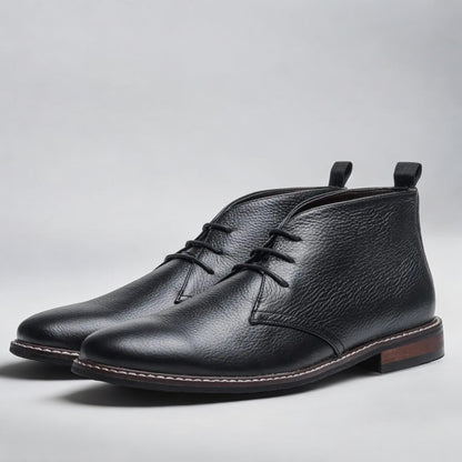 Herren Chukka Stiefel Leder Zeitlos