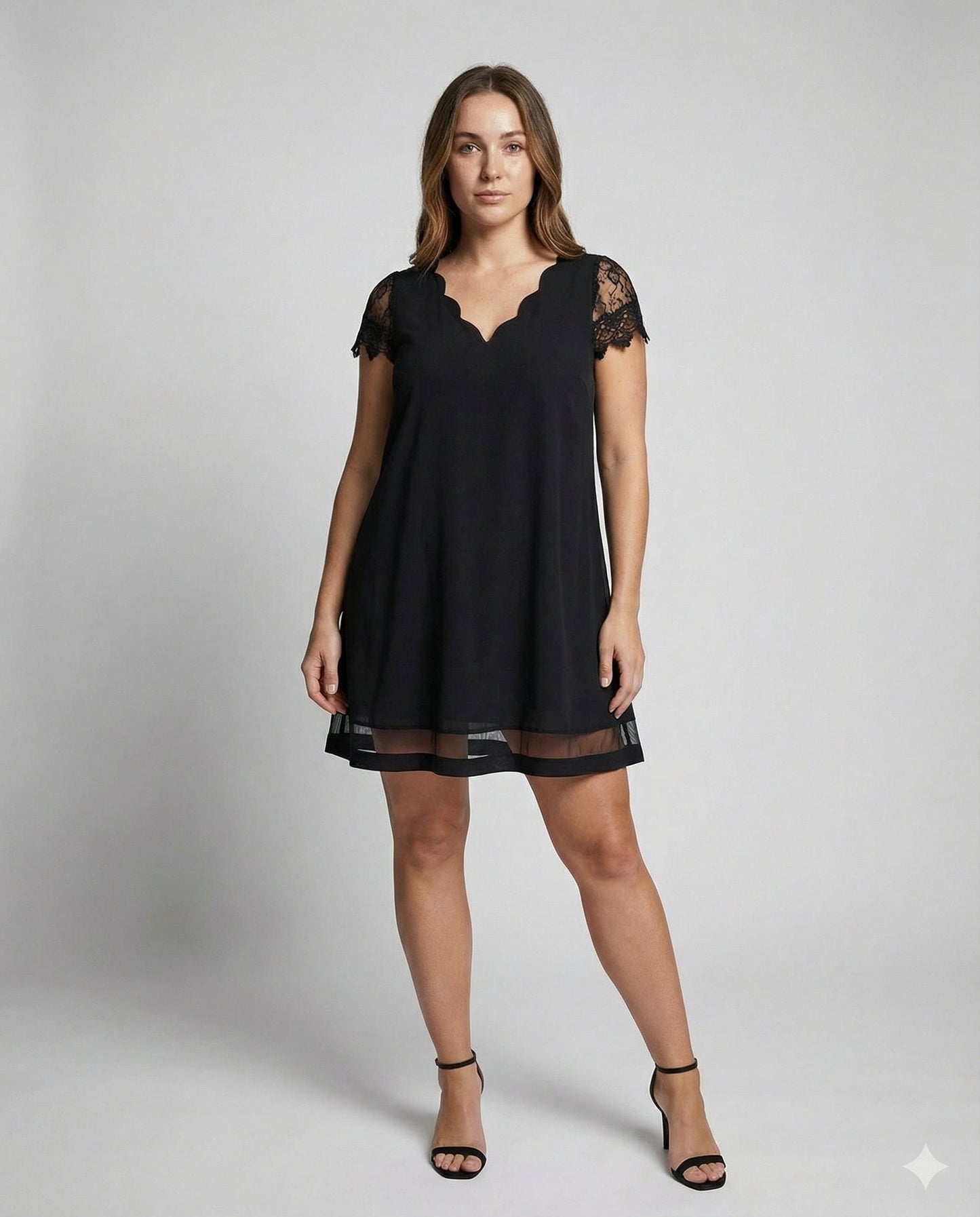 Norvielle Damen Kleid Elegantes Detail
