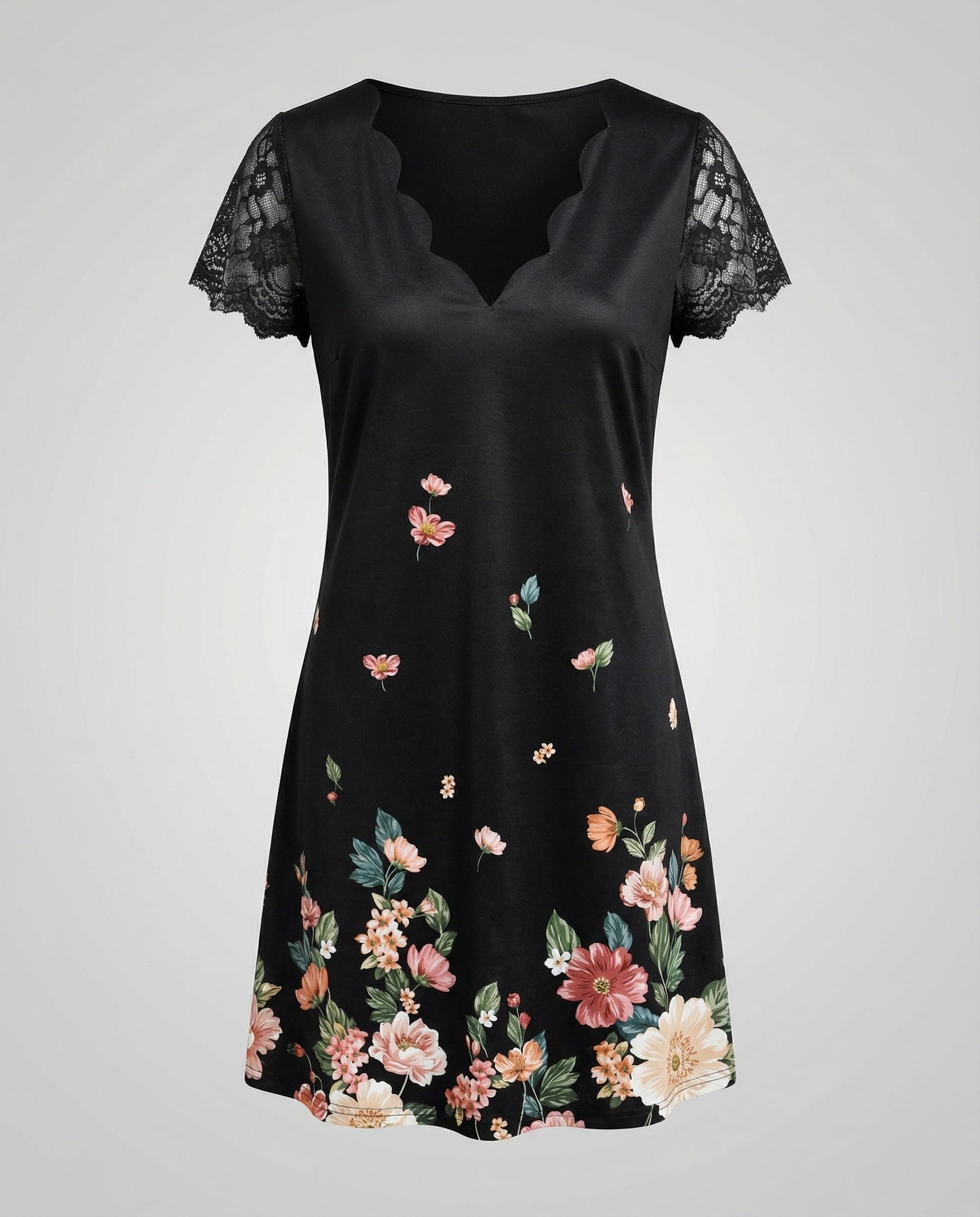 Norvielle Damen Kleid Elegantes Detail