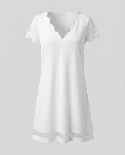 Norvielle Damen Kleid Elegantes Detail