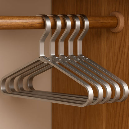 Quenva Aluminium Kleiderbügel Slimline 4er-Set