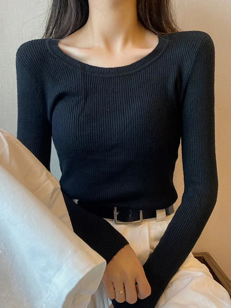 Norvielle Damen O-Hals Pullover