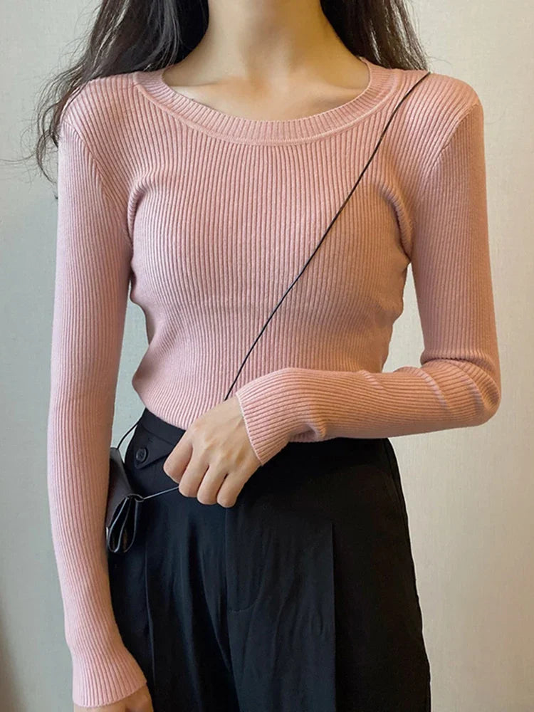 Norvielle Damen O-Hals Pullover
