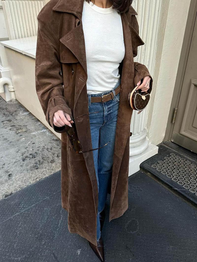 Eleganter Trenchcoat in taillierter Silhouette 1