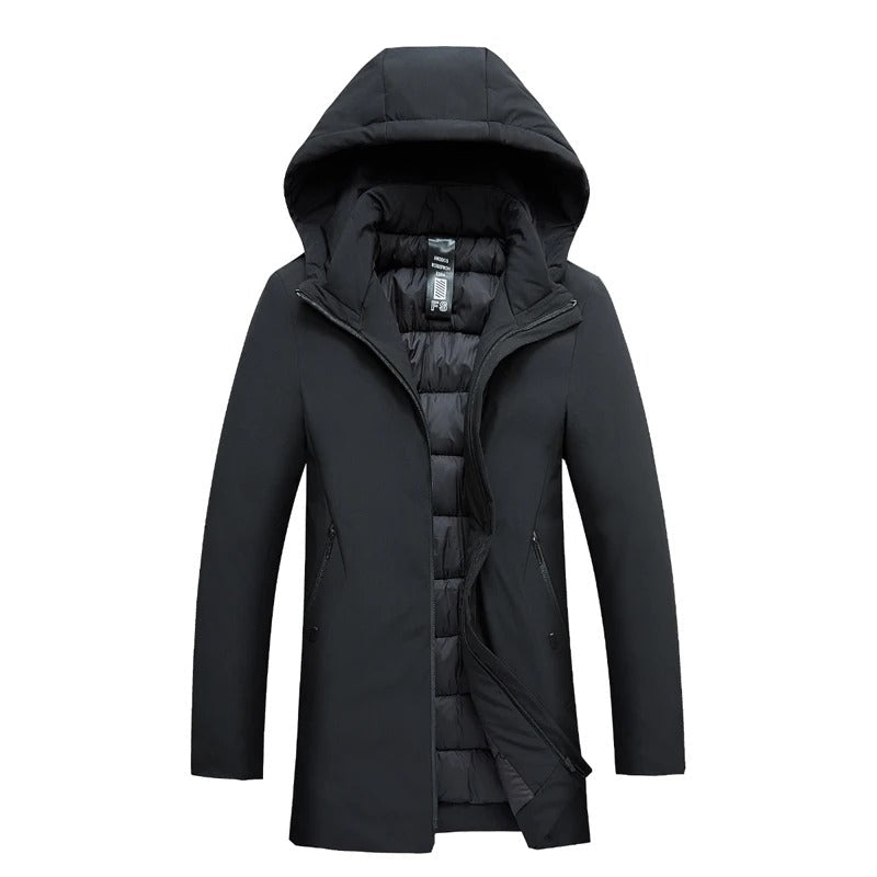 Eleganter Damen Winterparka Schwarz - Norvielle