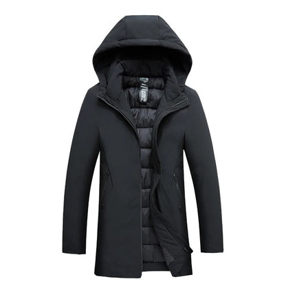 Eleganter Damen Winterparka Schwarz - Norvielle