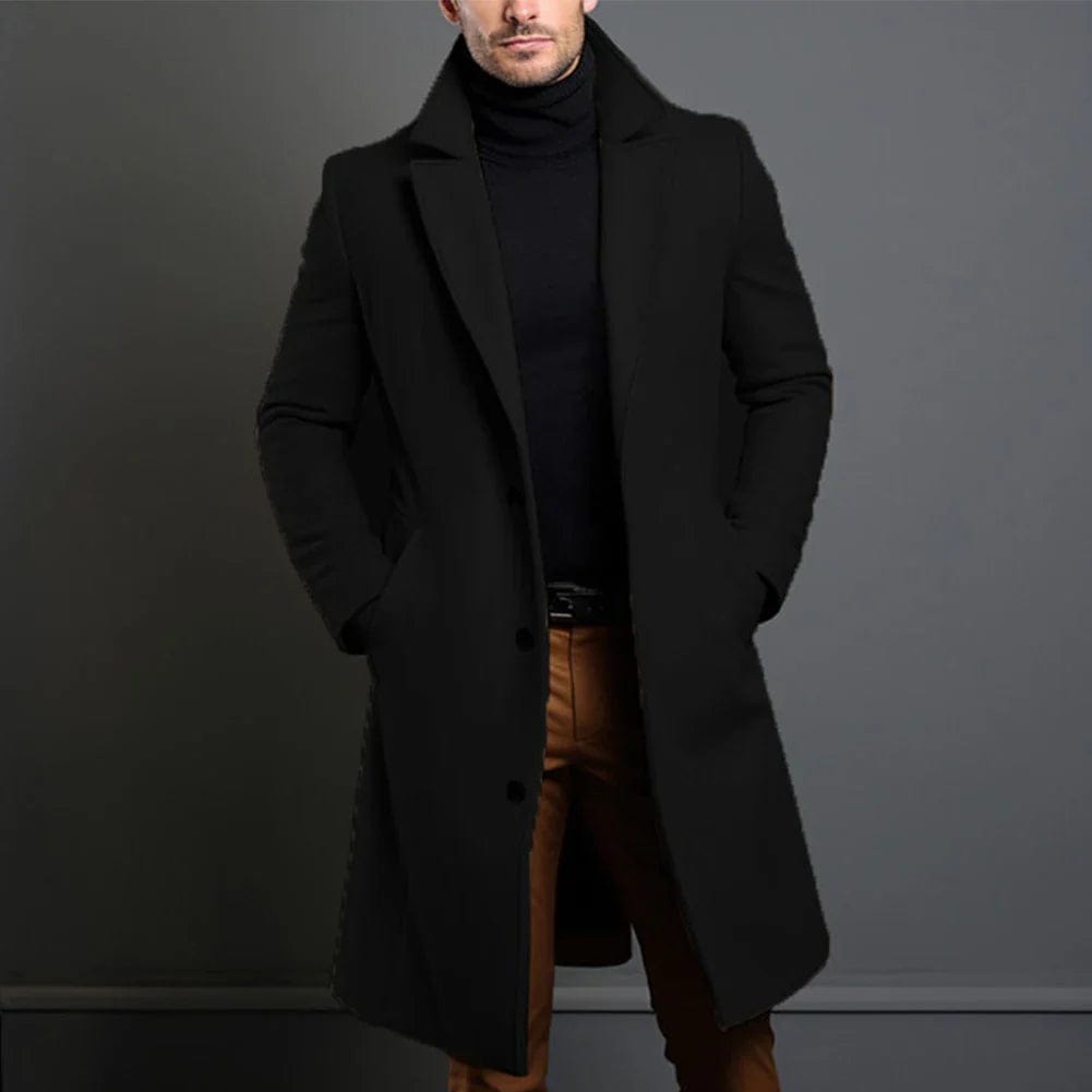 Eleganter Wollmantel in Beige für Wintertage 2