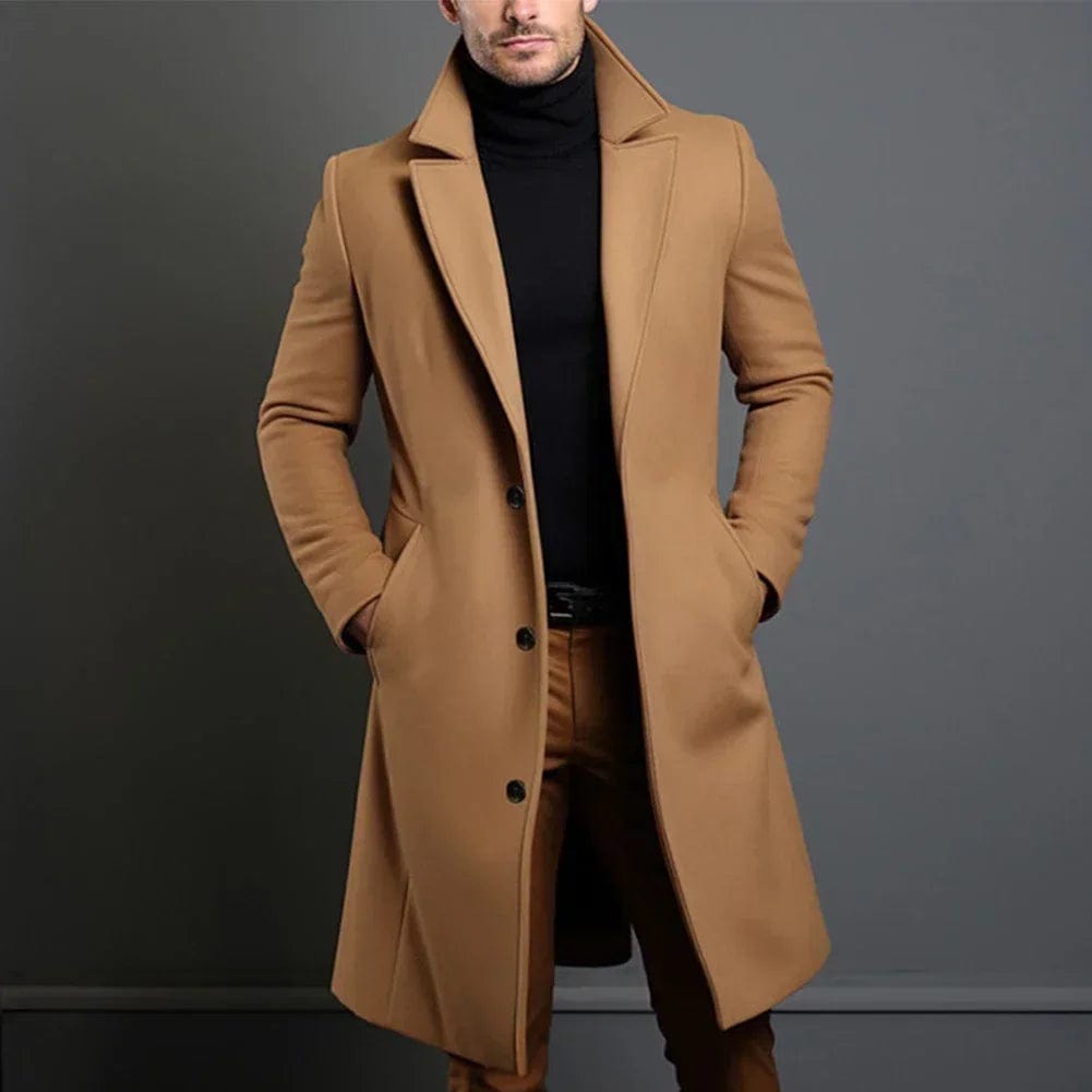 Eleganter Wollmantel in Beige für Wintertage 3