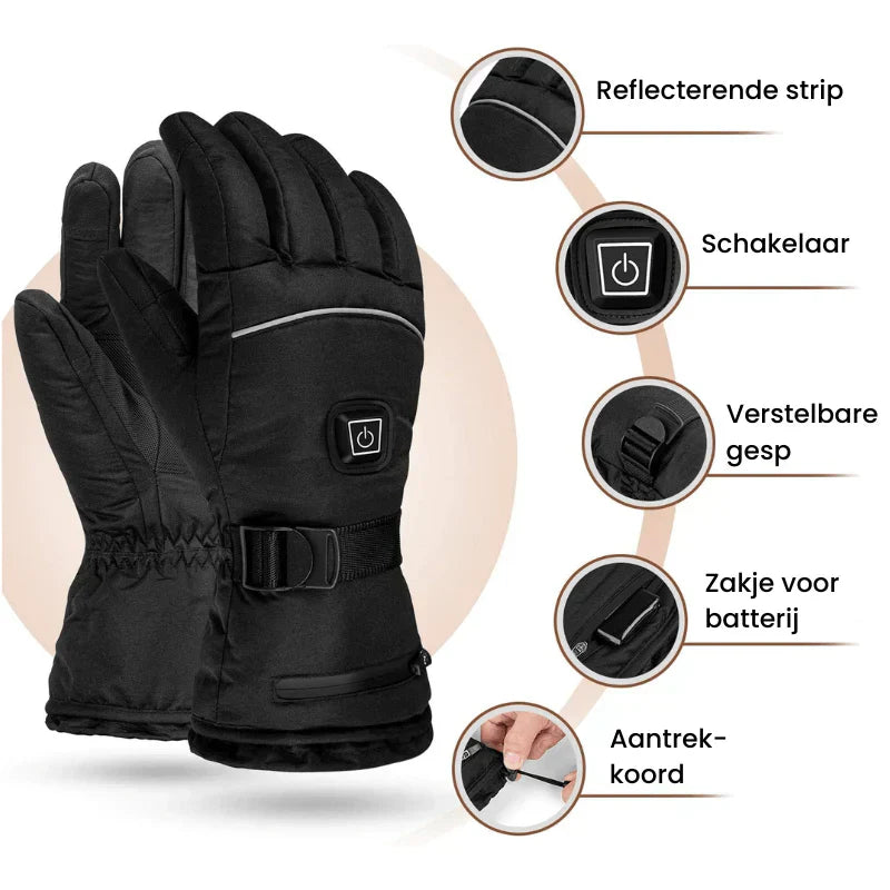 Wasserdichte Heizhandschuhe Unisex 3 Heizstufen Touchscreen
