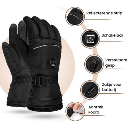 Wasserdichte Heizhandschuhe Unisex 3 Heizstufen Touchscreen