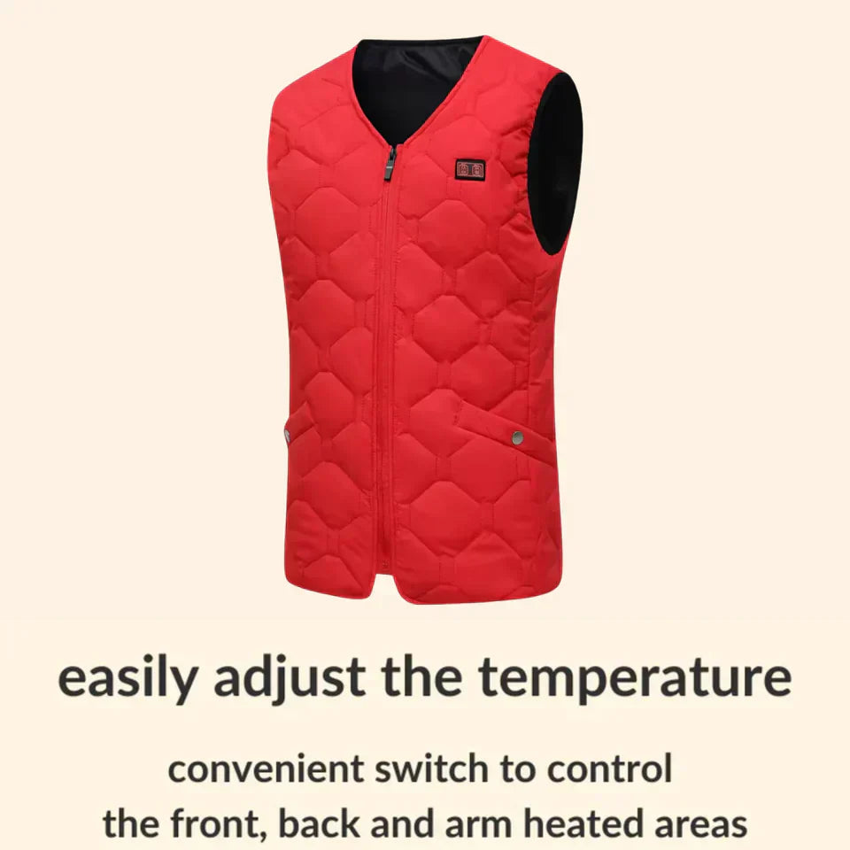 Elektrischer Bodywarmer HeatCore Doppelsteuerung USB Aufladbar