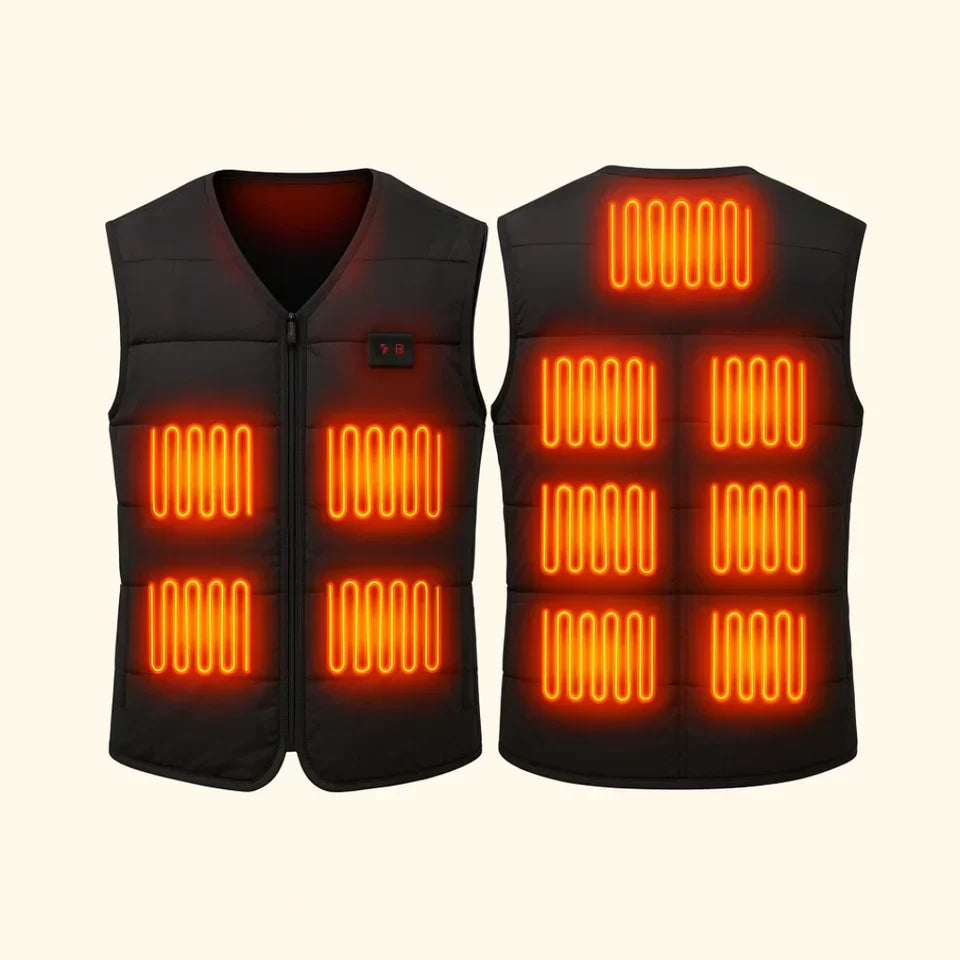Elektrischer Bodywarmer HeatCore Doppelsteuerung USB Aufladbar - Norvielle
