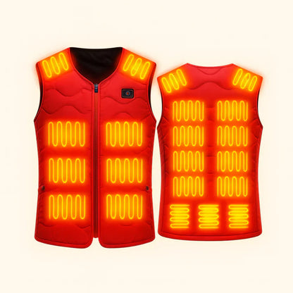 Elektrischer Bodywarmer HeatCore Doppelsteuerung USB Aufladbar