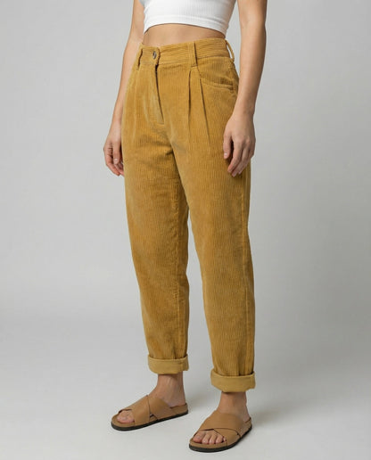 Damen Cordhose Komfort Lässig