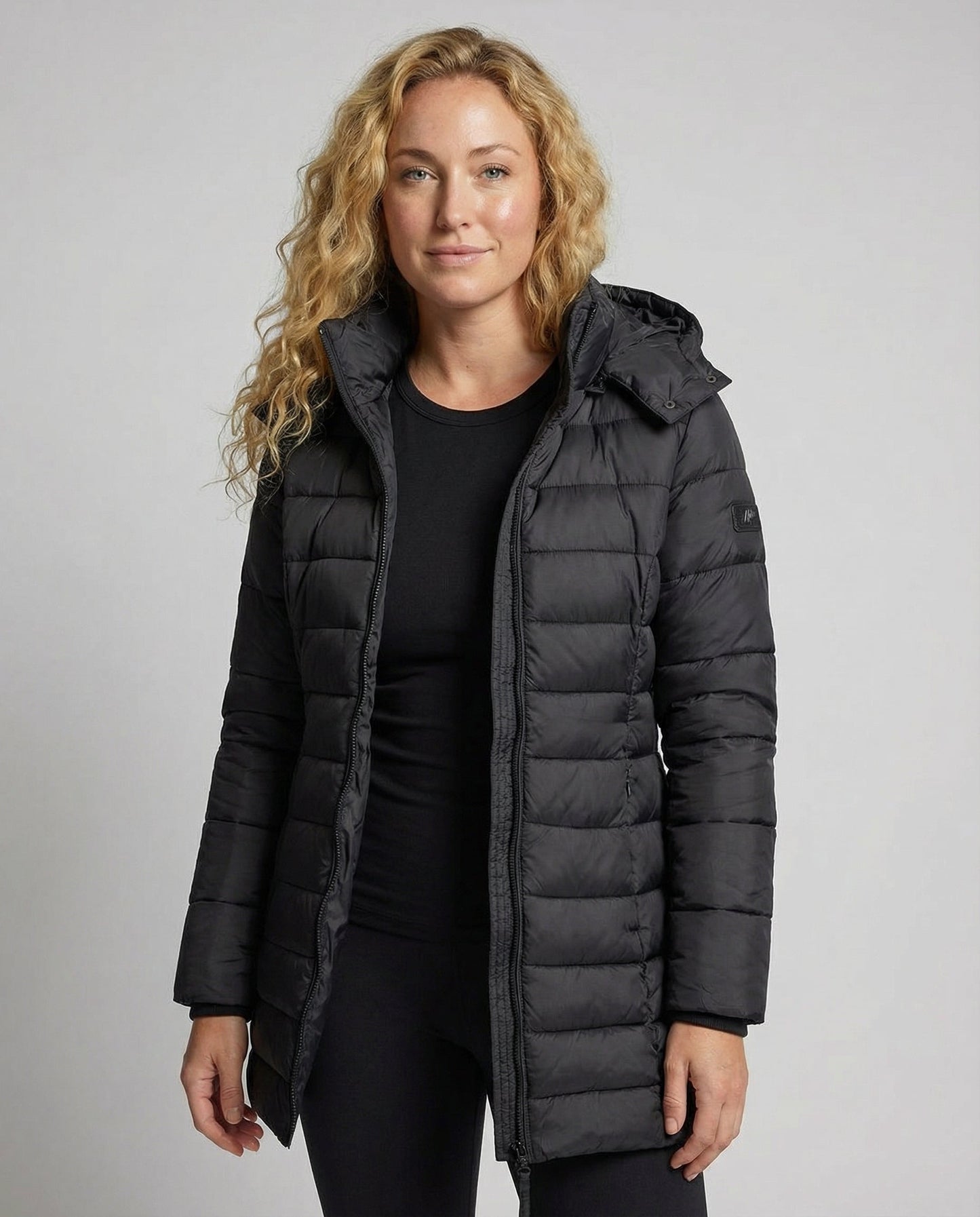 Damen Winterjacke Wasserdicht Schwarz - Norvielle