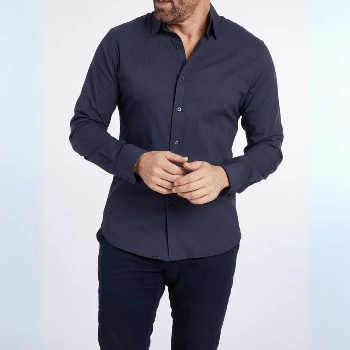 Elite - Anti-Knitter-Bluse mit Reißverschluss-Chaps Herrenmode