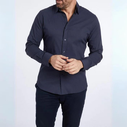 Elite - Anti-Knitter-Bluse mit Reißverschluss-Chaps Herrenmode