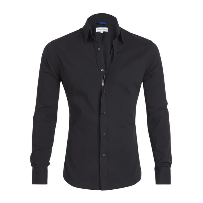 Damen Anti-Knitter-Bluse Reißverschluss - Norvielle