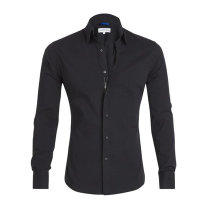 Damen Anti-Knitter-Bluse Reißverschluss - Norvielle