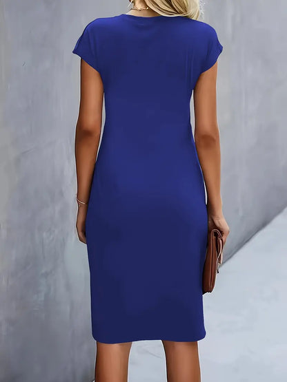 Norvielle Damen Midi Kleid Zeitlos