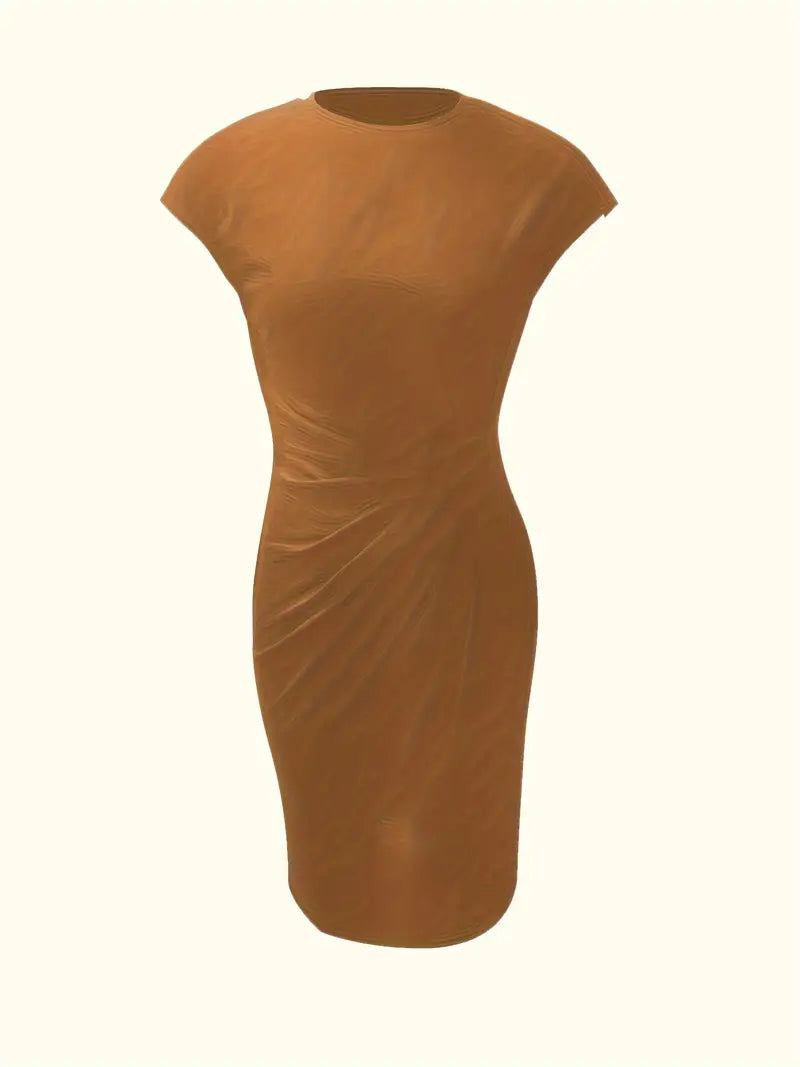 Norvielle Damen Midi Kleid Zeitlos