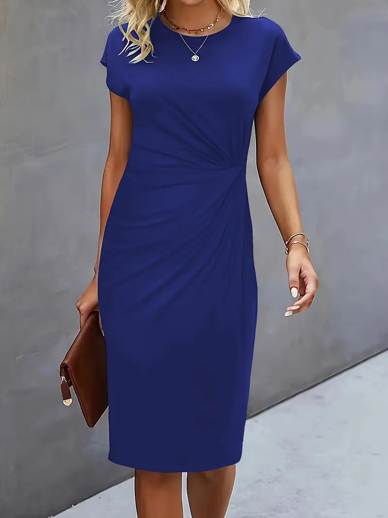 Norvielle Damen Midi Kleid Zeitlos