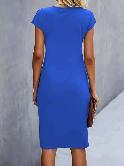 Norvielle Damen Midi Kleid Zeitlos