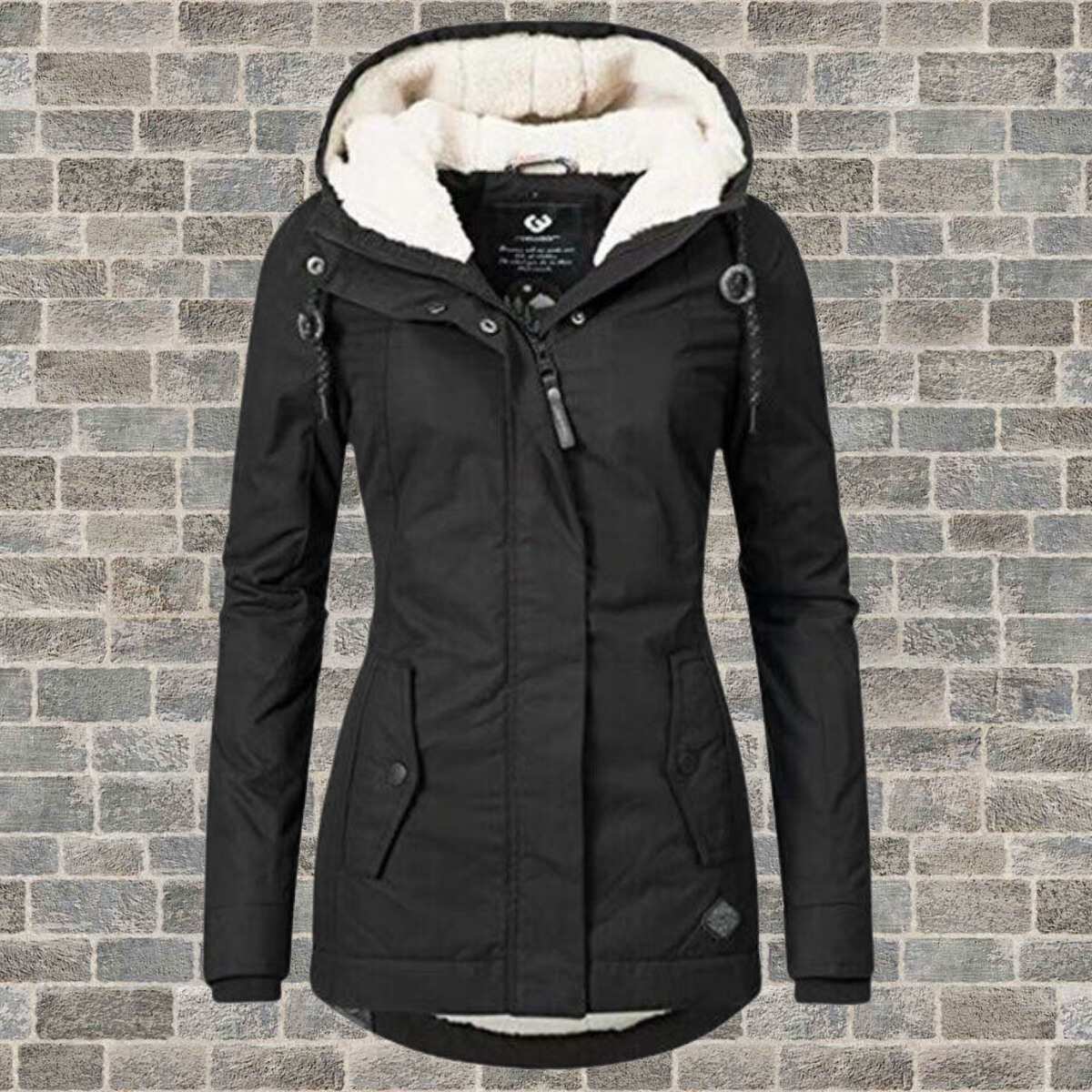 Damen Winterjacke Lang Warm Isoliert