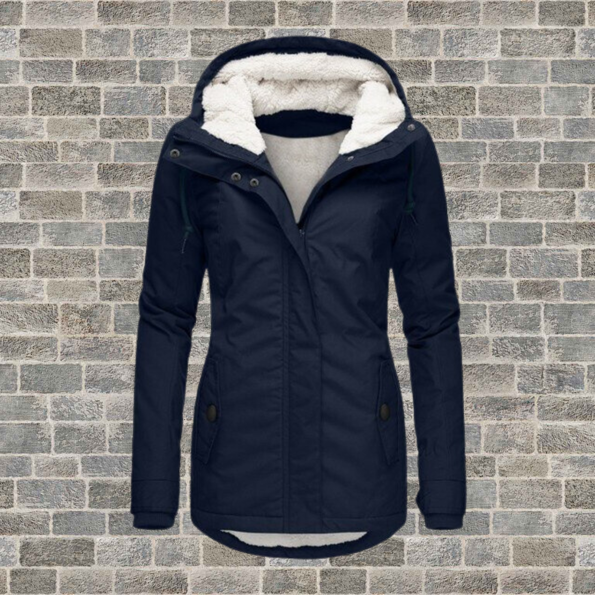 Damen Winterjacke Lang Warm Isoliert