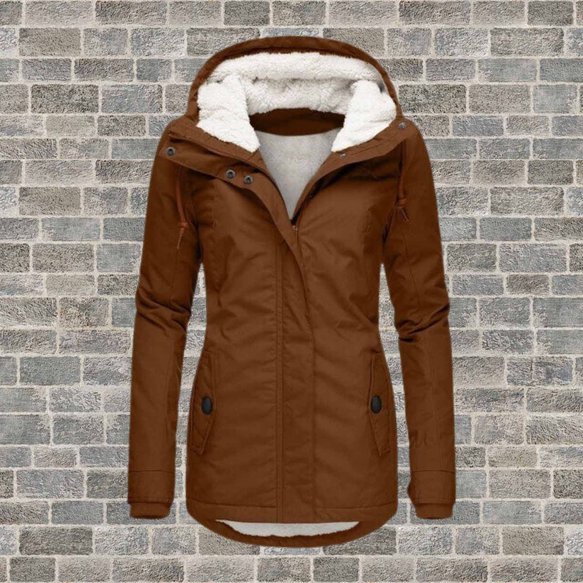 Damen Winterjacke Lang Warm Isoliert