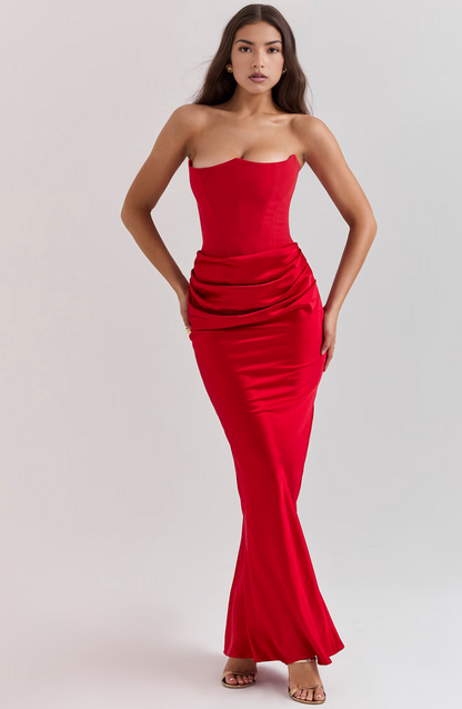 Damen Langes Bodycon-Kleid für Hochzeitsgäste