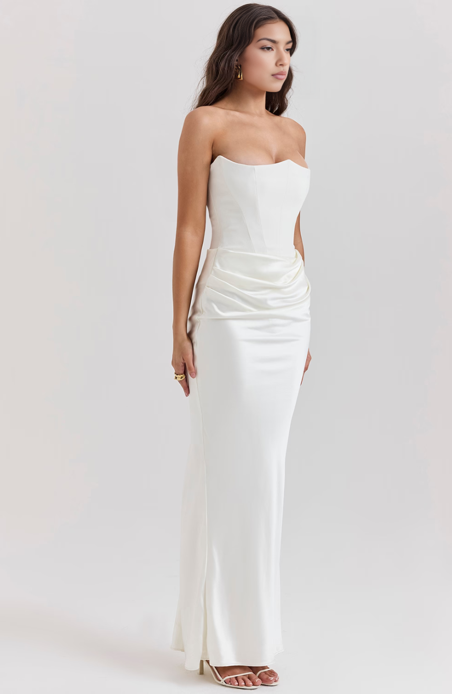 Damen Langes Bodycon-Kleid für Hochzeitsgäste
