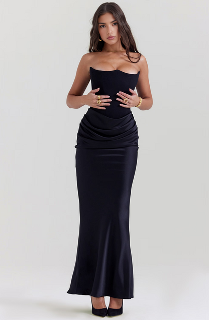 Damen Langes Bodycon-Kleid für Hochzeitsgäste