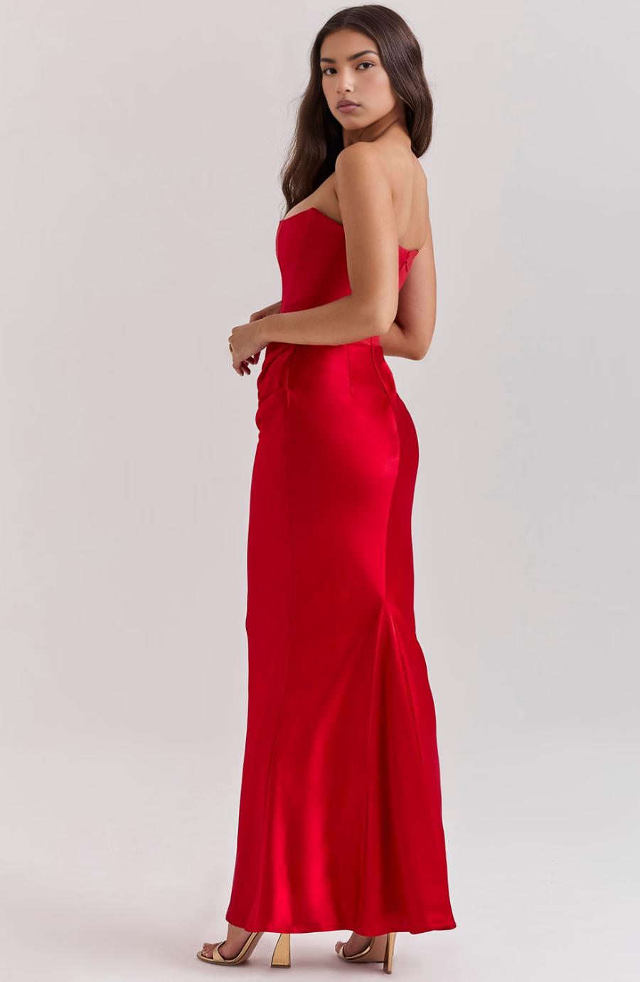 Damen Langes Bodycon-Kleid für Hochzeitsgäste