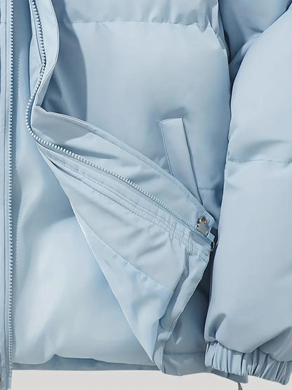 Damen Winterjacke Lang Kapuze