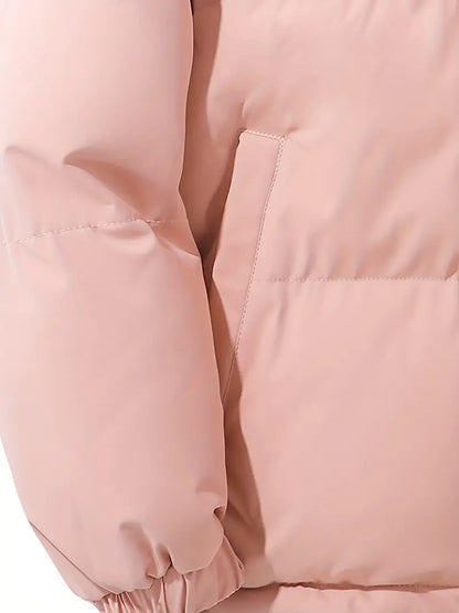 Damen Winterjacke Lang Kapuze