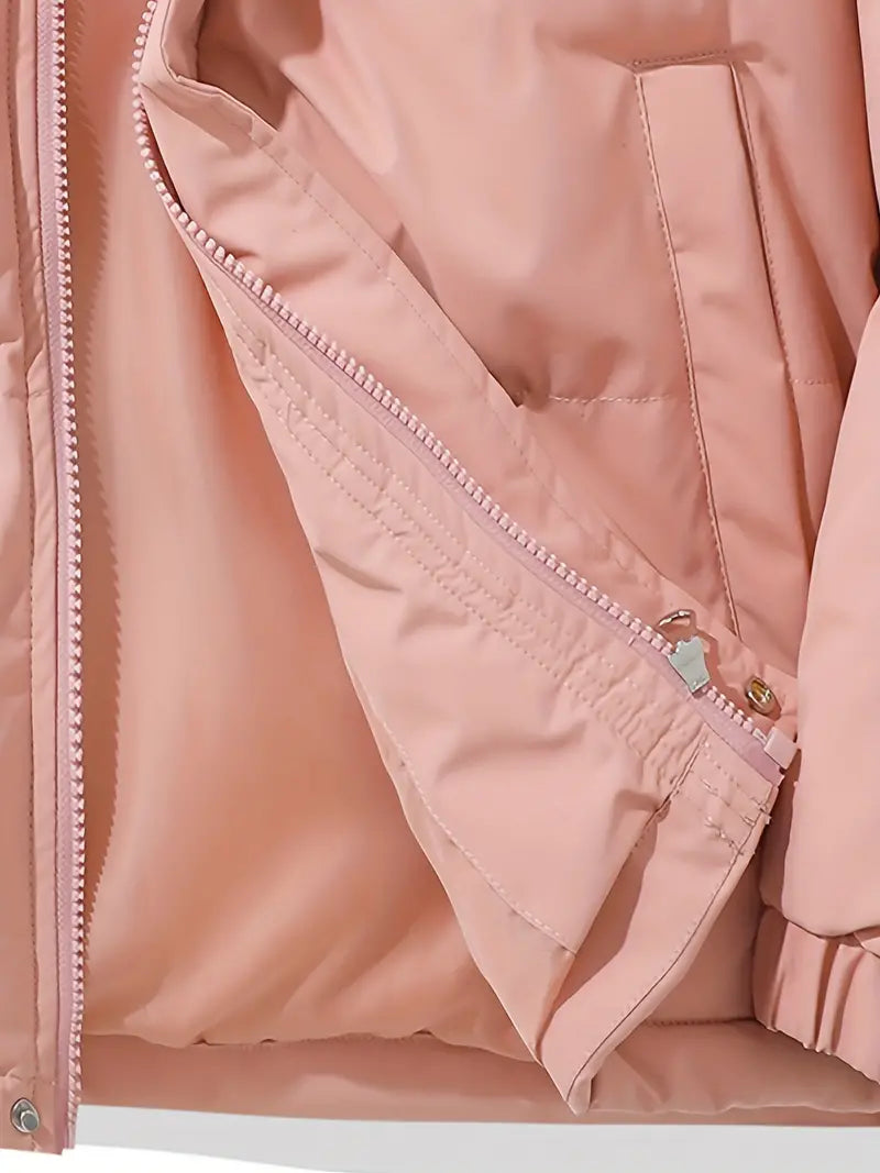 Damen Winterjacke Lang Kapuze