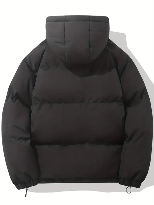 Norvielle Herren Winterjacke Stilvoll Schwarz - Norvielle