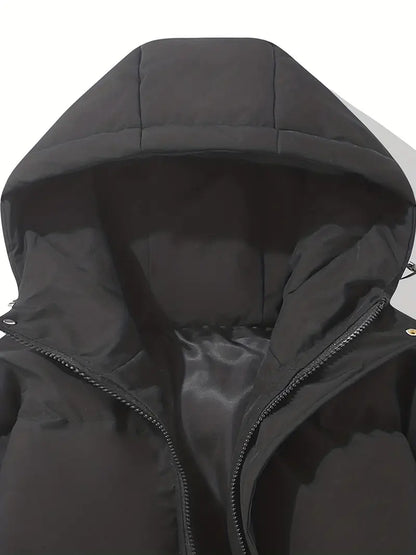 Damen Winterjacke Lang Kapuze